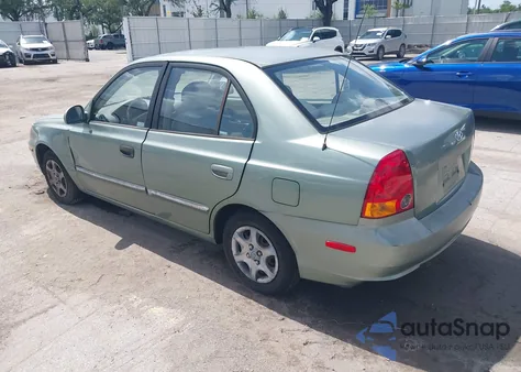 2004 Hyundai Accent Gl z USA, uszkodzony, nr VIN KMHCG45C54U540120